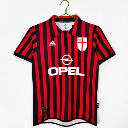 MAILLOT RETRO AC MILAN DOMICILE 1999/2000