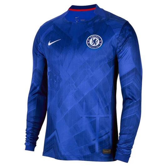 Maillot Chelsea Domicile Manches Longues Homme 2025 2026 Bleu